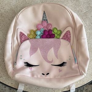 Pink Glitter Unicorn Backpack